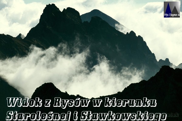 Staroleśny Szczyt w chmurach